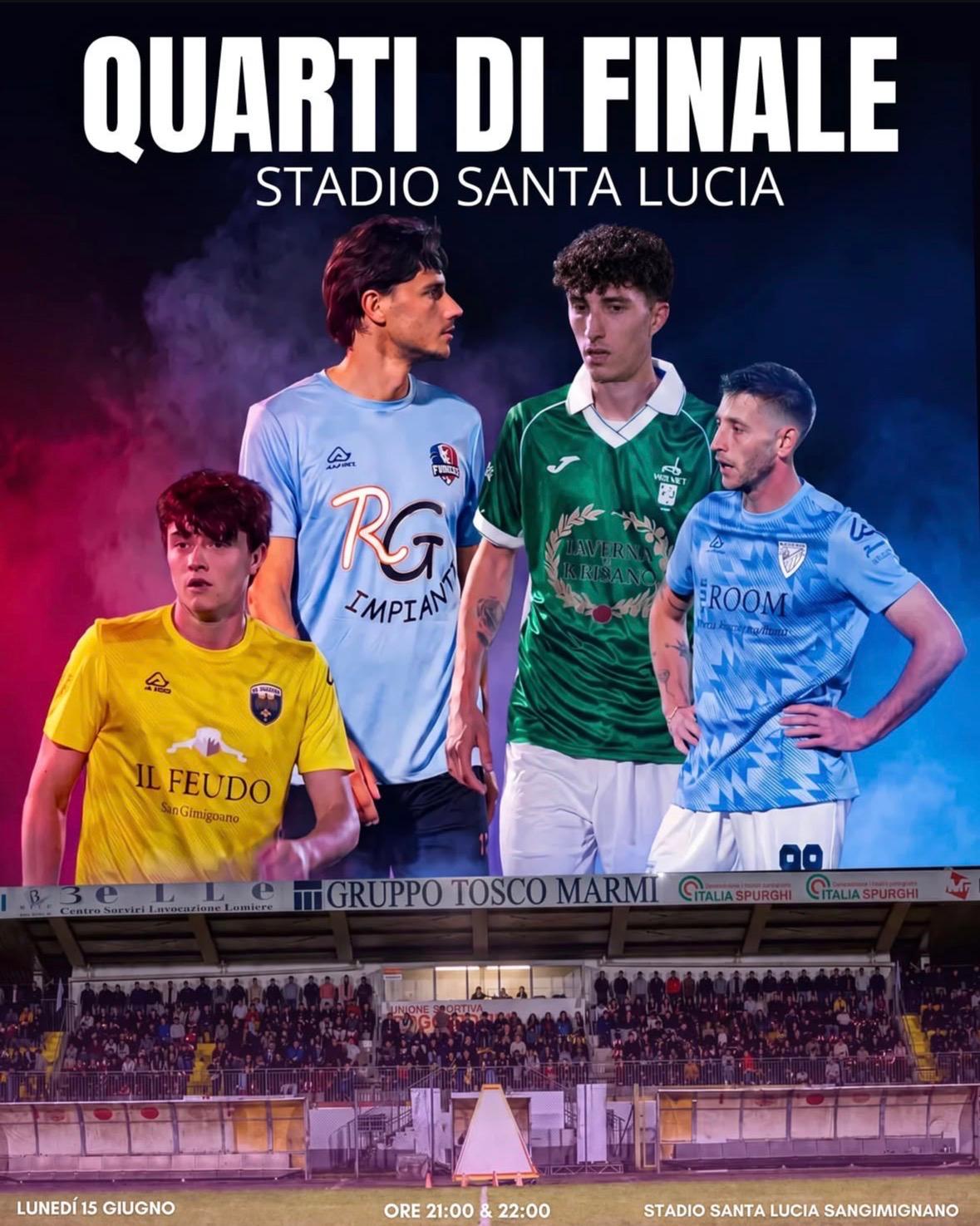 Quarti di finale lunedì 15 giugno — Stadio Santa Lucia