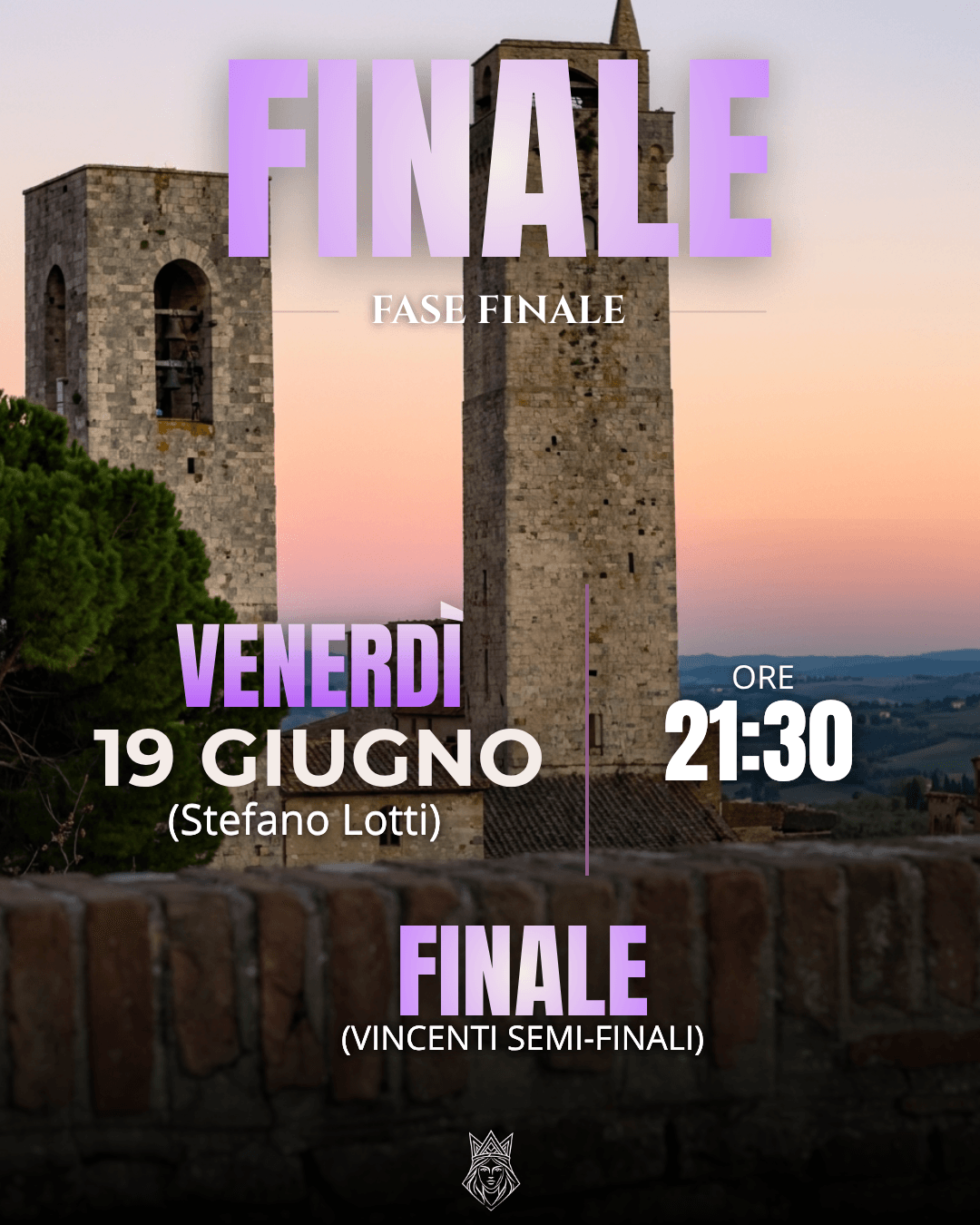 Finale — venerdì 19 giugno, Stefano Lotti, ore 21:30