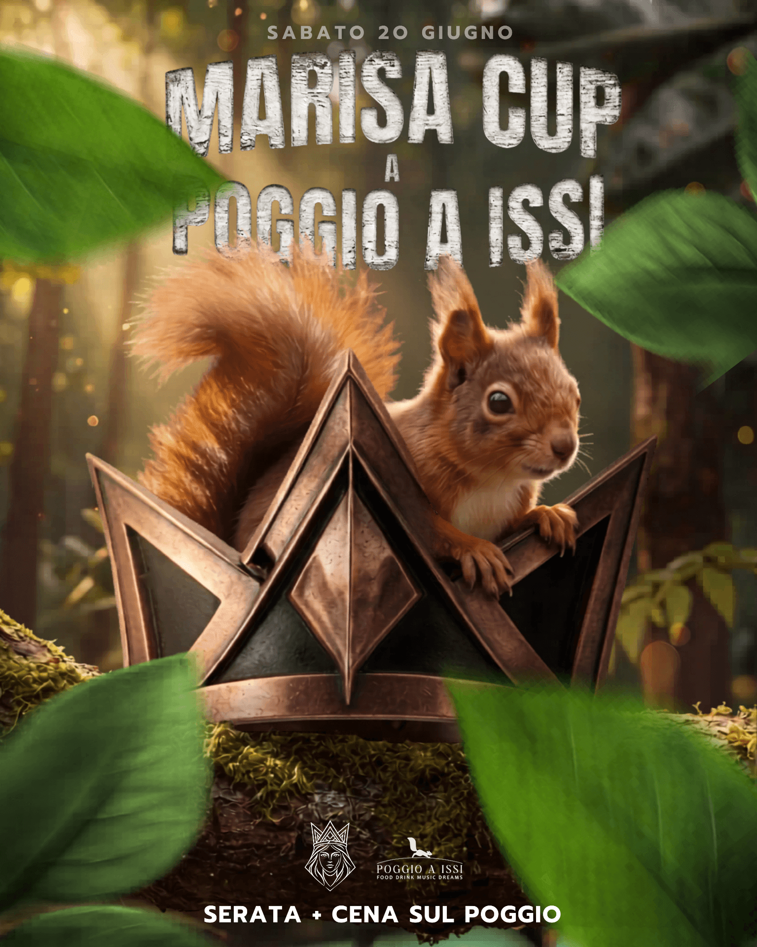 Locandina Marisa Cup a Poggio a Issi — Sabato 20 giugno, serata + cena sul Poggio
